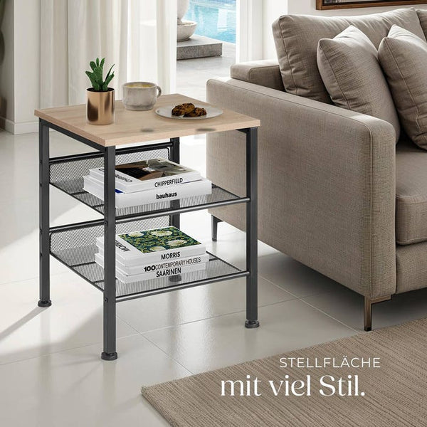Beistelltisch Lincoln Industrial Holz hell, Eiche Sonoma