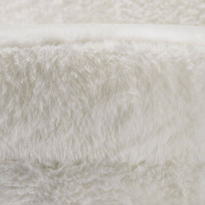Sessel Stella Kunstfell creme/schwarz