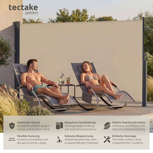 Seitenmarkise beige 300 x 180 cm
