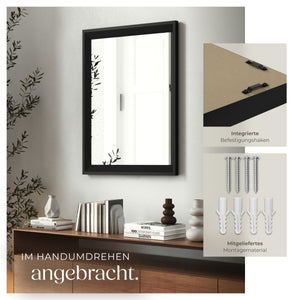 Rechteckiger Wandspiegel Elina 50 x 70 cm