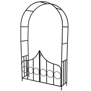 Arco per rose con porta, 240 cm
