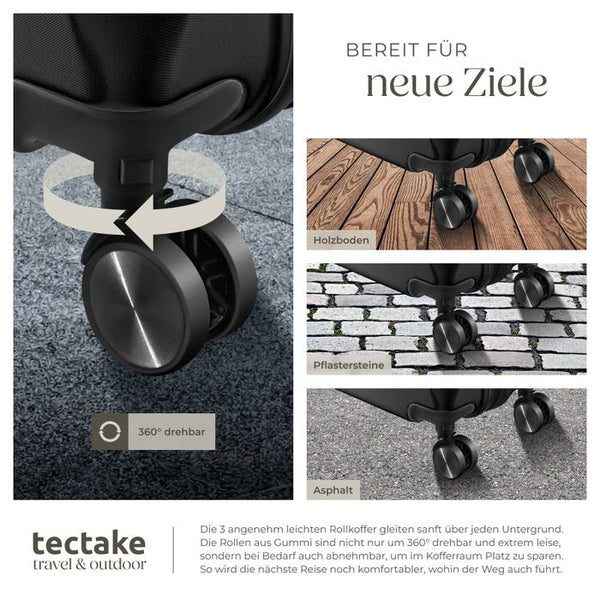 Reisekofferset Brice schwarz