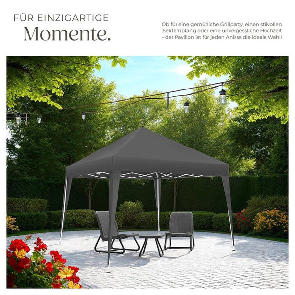 Faltbarer Pavillon Linosa 3x3 m grau