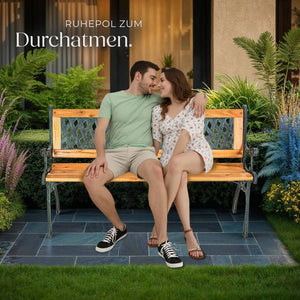 Gartenbank Tamara aus Holz & Gusseisen