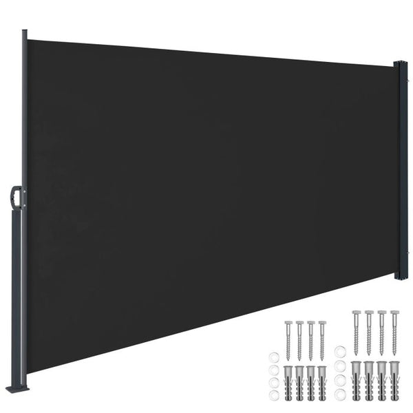 Seitenmarkise schwarz 300 x 160 cm