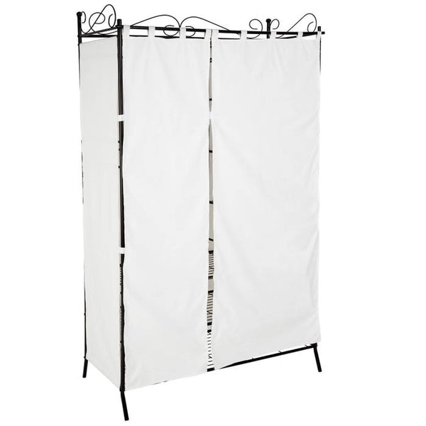 Metall-Garderobenschrank mit Vorhang