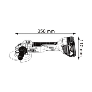 Bosch 3 Tool kit GSB 18V-45+GWS 18V-10+GBH 18V-22+2x 5.0Ah+1x 5.5Ah+GAL 18-40 0.615.A50.04C