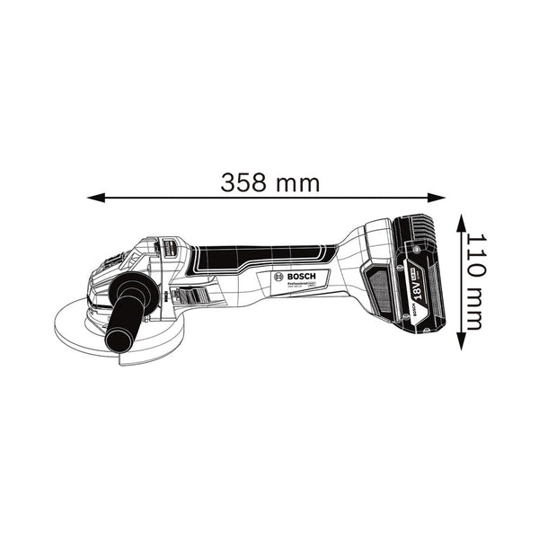 Bosch 3 Tool kit GSB 18V-45+GWS 18V-10+GBH 18V-22+2x 5.0Ah+1x 5.5Ah+GAL 18-40 0.615.A50.04C