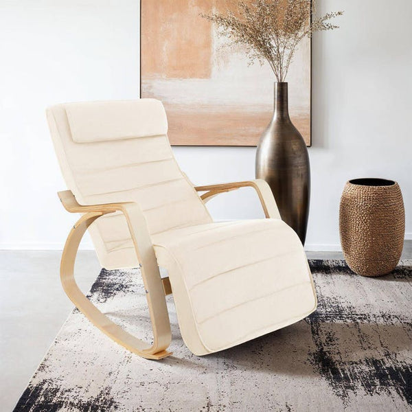Schaukelstuhl Onda beige