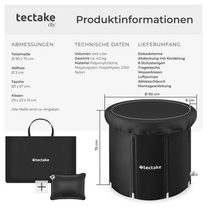 Ice bath tub Helsinki Ø 90 x 75 cm 