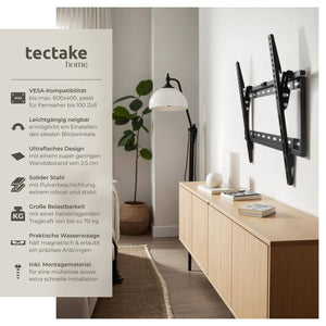 TV Wandhalterung neigbar für 32"" (81cm) - 65"" (165cm), VESA max.: 600x400, bis 70kg