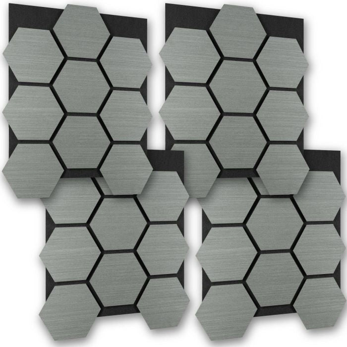 Akustikpaneele Sonic Shield Eiche hellgrau 4er Set