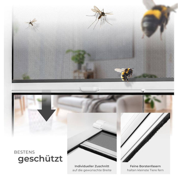 Aluminium Insektenschutzrollo 110 x 160 cm