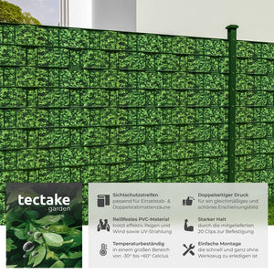 Pellicola per la privacy in PVC, foglie verdi, 35 m