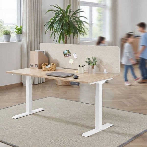Schreibtisch Trennwand Noisy beige 160 x 40 cm