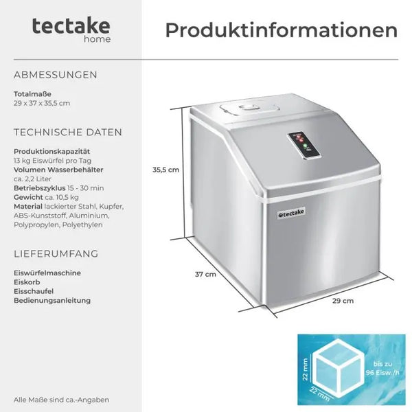 Eiswürfelmaschine für klare Eiswürfel