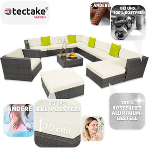 Rattan Lounge Las Vegas grau