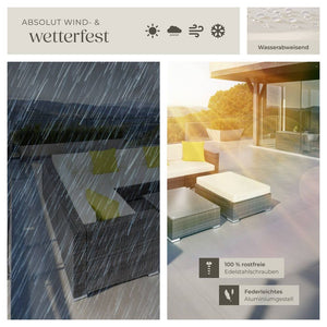Rattan Loungeset Marbella - grau