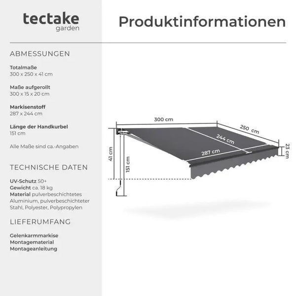 Gelenkarmmarkise Ornella