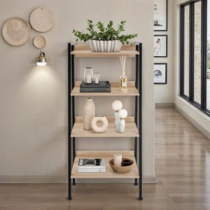 Leiterregal Chatham Industrial Holz hell, Eiche Sonoma 57,5 x 34 x 138 cm
