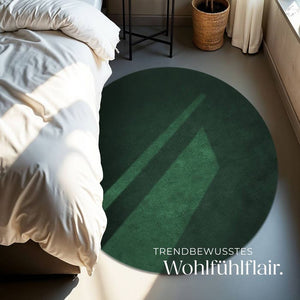Short pile carpet Soft Zone green Ø 120 cm 