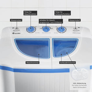 Mini-Waschmaschine 4,5 kg mit Wäscheschleuder 3,5 kg