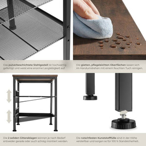 Beistelltisch Lincoln Industrial Holz dunkel, rustikal