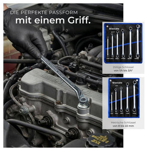 Double ring wrench set 