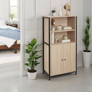Highboard Doncaster Industrial Holz hell, Eiche Sonoma