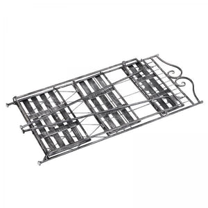 Pflanzregal Blumenregal 3 x Ebene Metall Klappbar Silbergrau