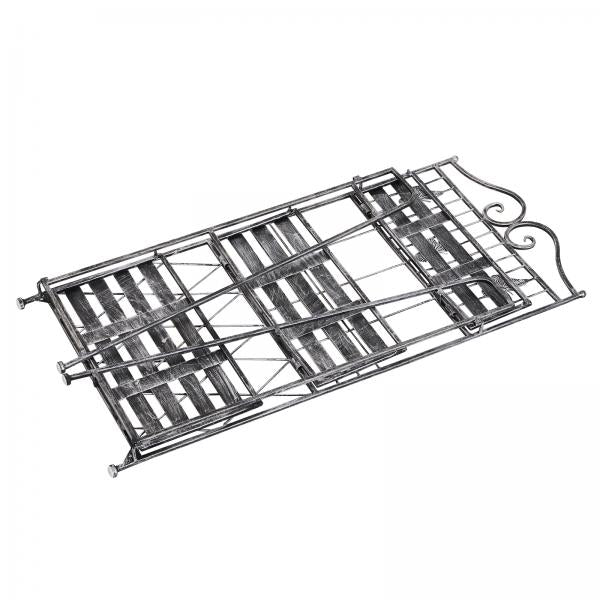 Pflanzregal Blumenregal 3 x Ebene Metall Klappbar Silbergrau