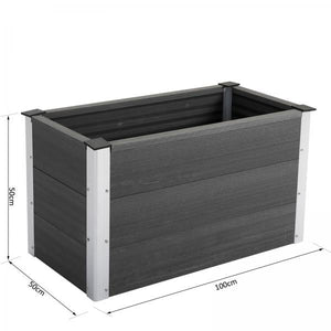 Pflanzkasten Blumenkübel Blumenkasten WPC + Aluminium