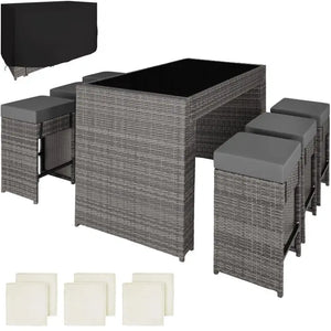 Aluminium Rattan Barset Ibiza