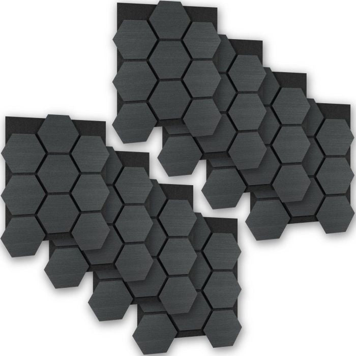 Akustikpaneele Sonic Shield Eiche schwarz 8er Set