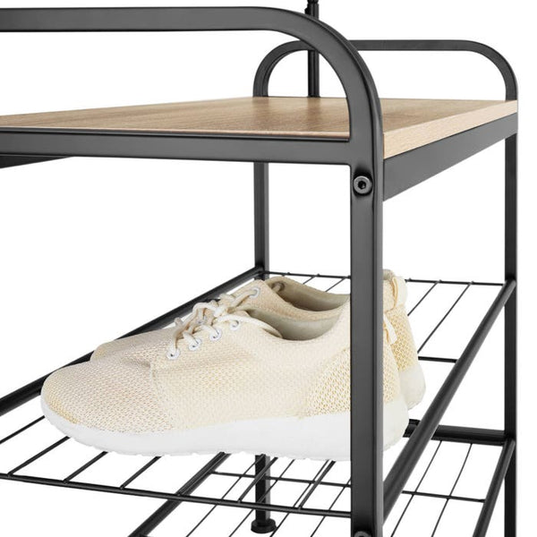 Garderobe Industrial Holz hell, Eiche Sonoma 73,5x36x184cm