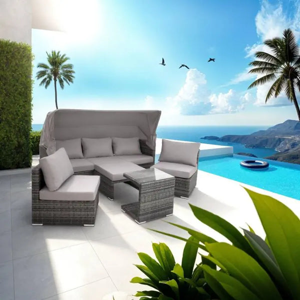 Aluminium Rattan Lounge San Marino