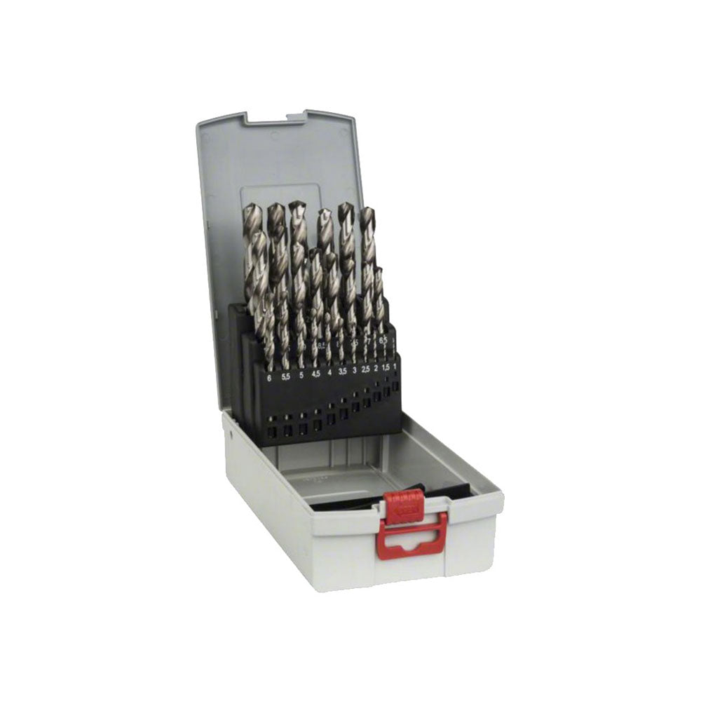 Bosch Pro Box HSS-G 135 degree drill bit set, 25-piece 1.0-13mm