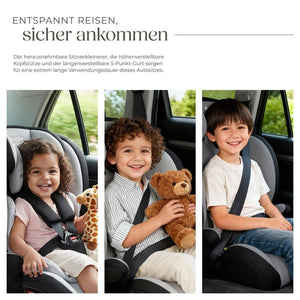 Autositz Sophie hellgrau/schwarz