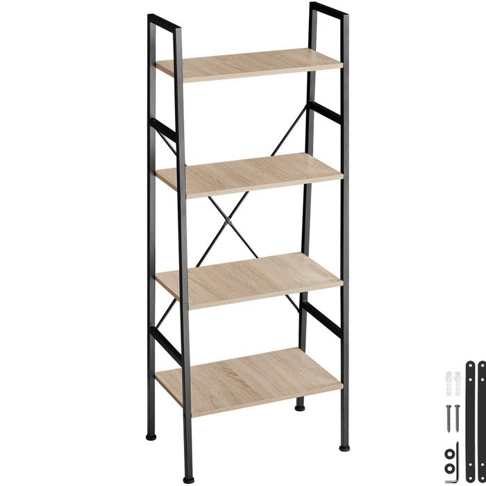 Scaffale a scala Newcastle 57,5 ​​x 35,5 x 139 cm - marrone chiaro industriale 