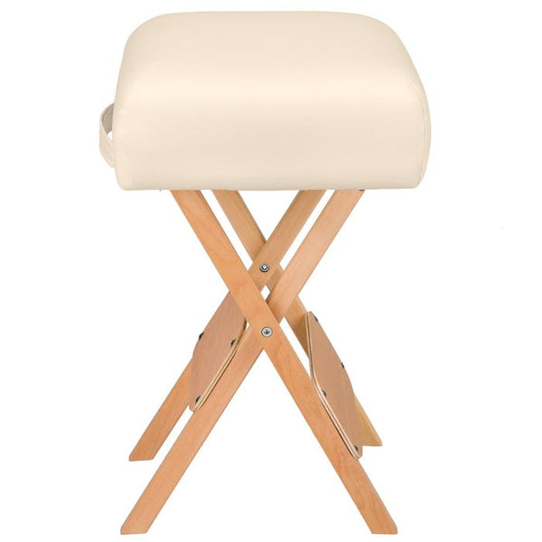 Hocker + 2 Lagerungsrollen beige