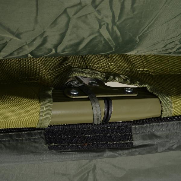 Campingbett Set mit Zelt Schlafsack Matratze 4 in 1 faltbar Dunkelgrün
