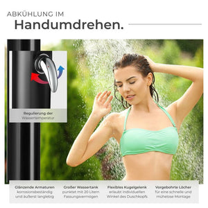 Solardusche Tinto 20l schwarz
