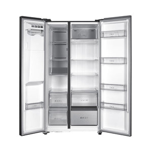 Kibernetik FCSBS600NFEM Food Center mit Eiswürfelspender schwarz (E)