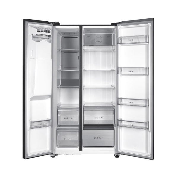 Kibernetik FCSBS600NFEM Food Center mit Eiswürfelspender schwarz (E)
