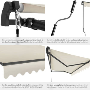 Gelenkarmmarkise Ornella beige 300 x 250 cm