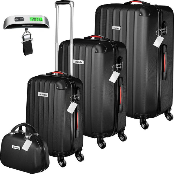 Hartschalenkoffer-Set Cleo schwarz