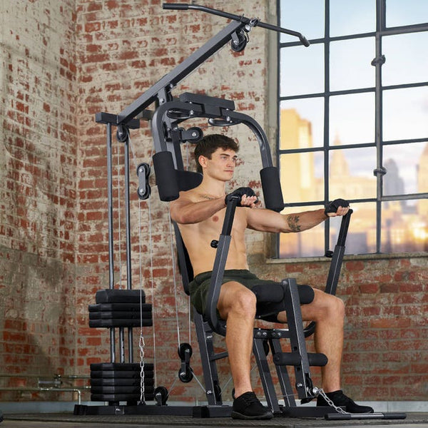 Kraftstation home gym mit Bankdrückmodul