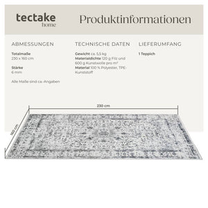 Vintage designer rug Aliya 160 x 230 cm