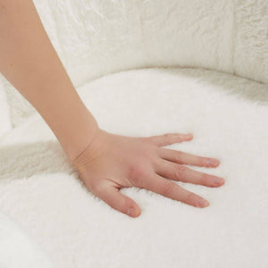 Sessel Stella Kunstfell creme/gold