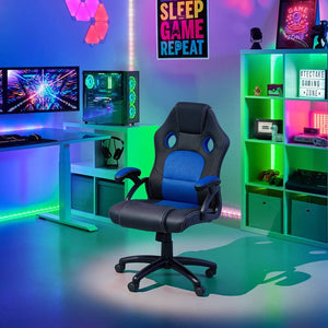 Tyson office chair, black/blue